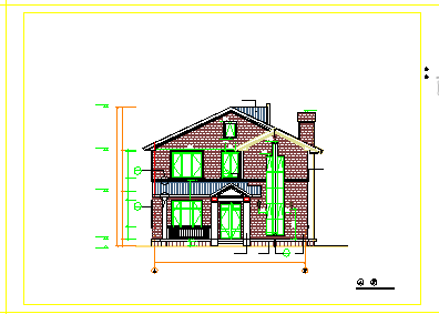 京龙花园高档别墅住宅户型平面设计CAD图纸方案-图一