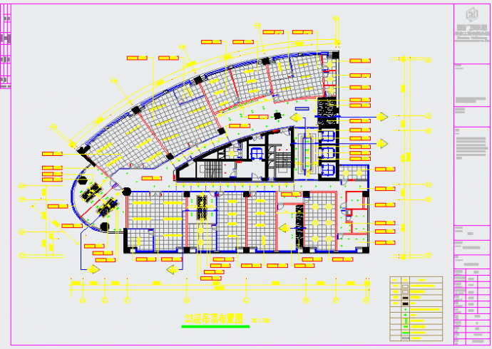 某实业置地办公室CAD大样设计完整施工图_图1