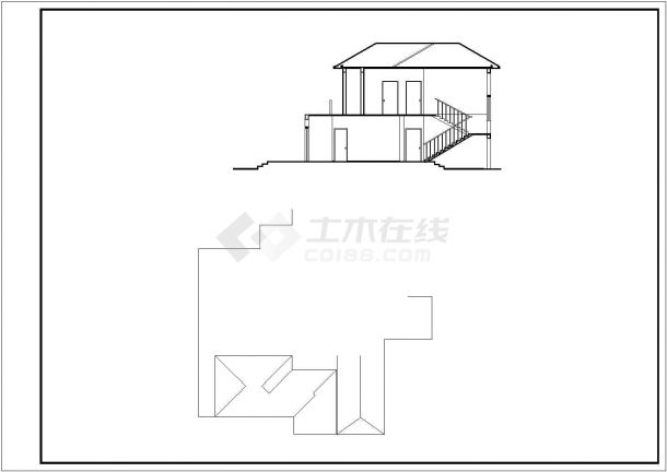 【杭州】某地农村自建多层小别墅楼全套施工设计cad图纸-图一