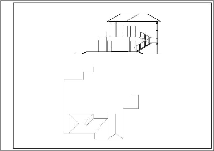 【杭州】某地农村自建多层小别墅楼全套施工设计cad图纸_图1