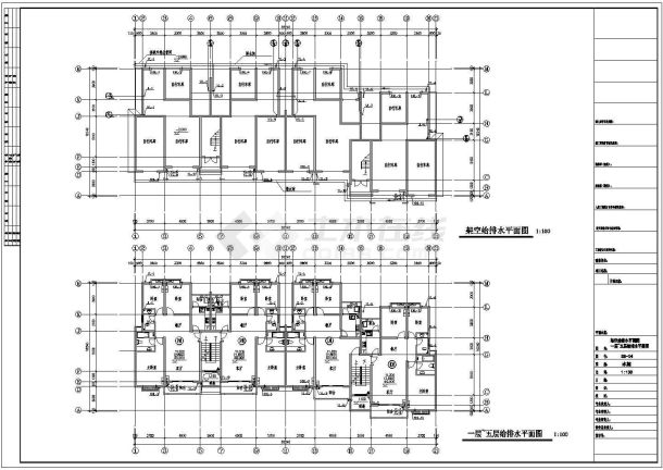 长38.24米 宽16.24米 1架空+6+1复式层住宅楼建筑设计施工图-图一