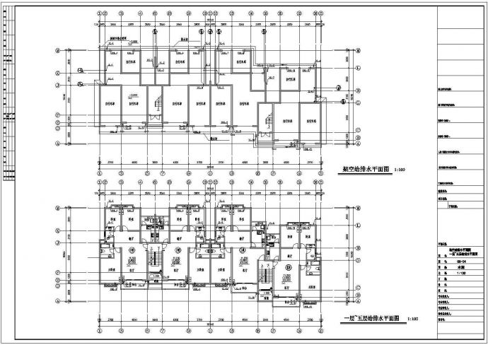 长38.24米 宽16.24米 1架空+6+1复式层住宅楼建筑设计施工图_图1