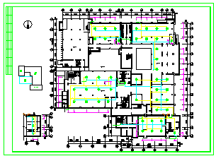某国际庄市图书馆全套空调cad施工设计方案图纸-图二