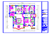 中式风格（四房）装修设计CAD施工图