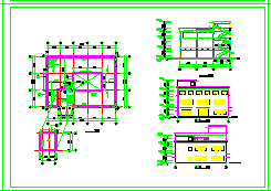 某厂房建筑CAD全套结构施工图纸-图二