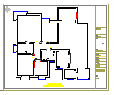 中式-三室两厅住宅装修设计CAD施工图（含效果图）-图二