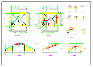 某两层小别墅建筑全套CAD设计结构图纸-图一