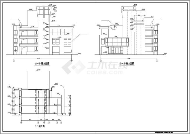 2500平米3层砌体结构幼儿园建筑设计CAD施工图-图二