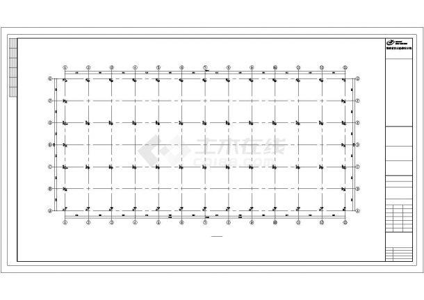 永安某公司钢结构工程CAD图-图二