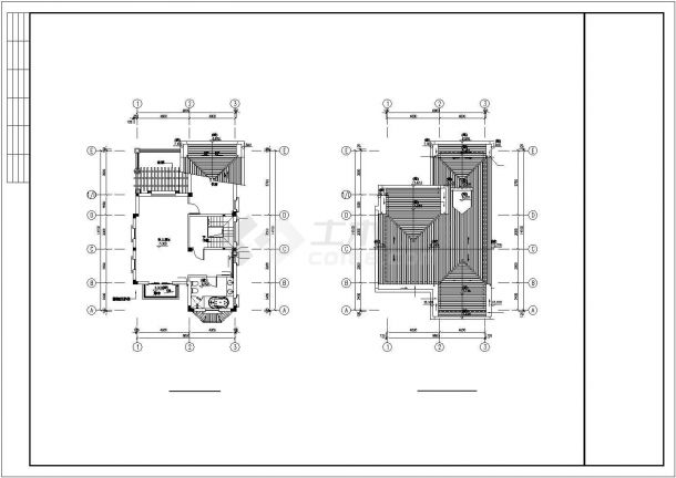 3层独立别墅给排水设计施工图-图二