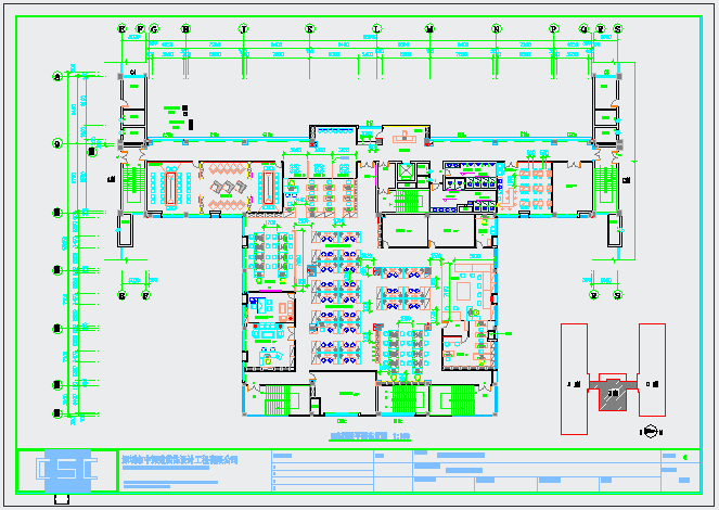 某知名装饰公司CAD完整办公室施工图
