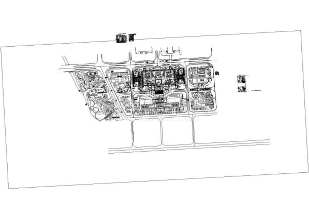 某建安公园方案CAD园林设计完整总平面-图一