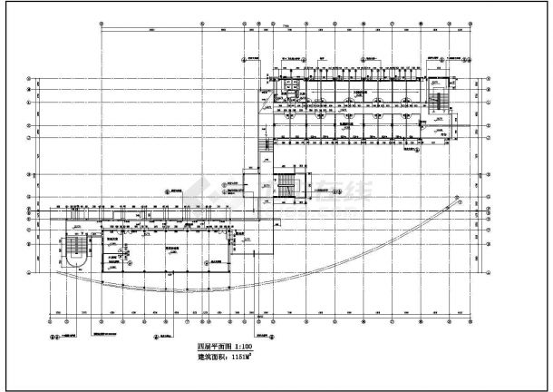 某学校综合楼建筑图CAD设计构造大样平面图-图一