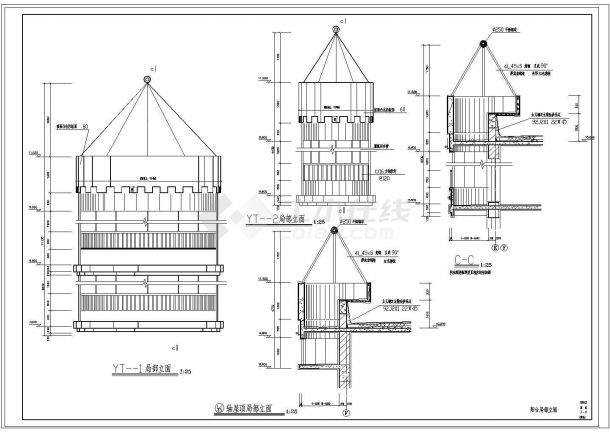 某幼儿园建筑CAD全套设计构造施工图-图一