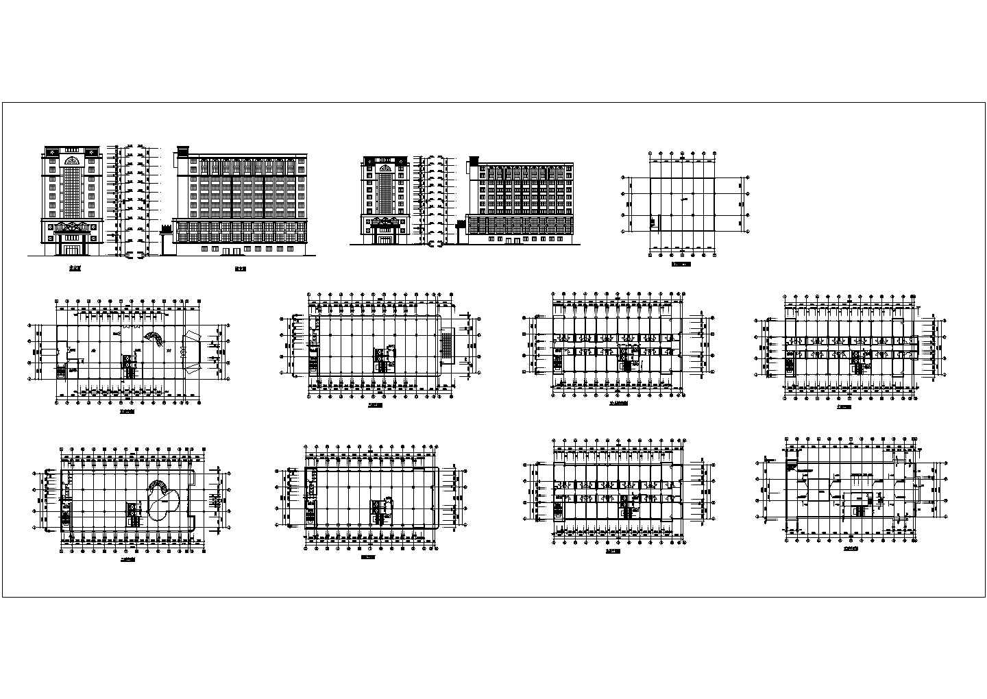 某酒店CAD建筑设计施工详细完整构造图