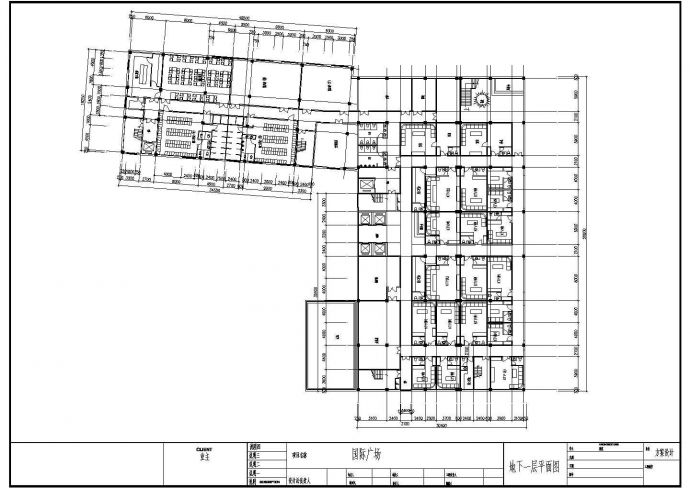 某国际广场CAD大样设计完整建筑平面图_图1
