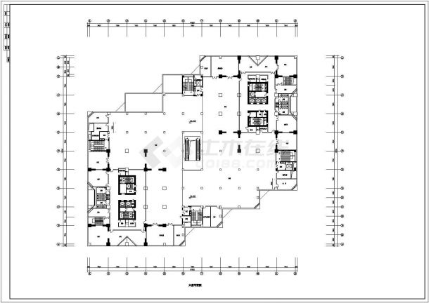 某大型商场建筑CAD完整设计全套平面施工图-图一