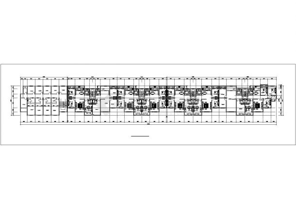 泉州市简阳路某社区7层砖混结构商住楼建筑设计CAD图纸（1层商用）-图二