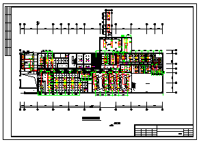 某市桑拿浴室建筑中心空调工程设计cad施工图-图一