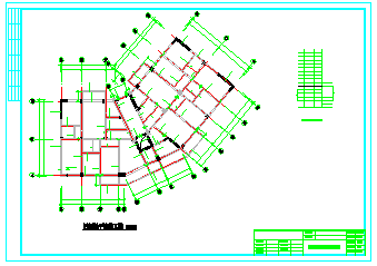 某小区框剪型小高层cad建筑工程施工图纸-图二
