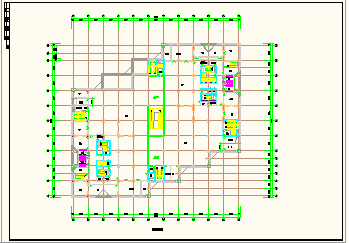 天津市某大型商场建筑工程平面施工图-图二