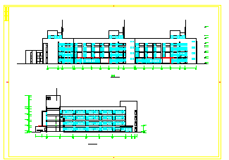 某小学教学楼cad建筑设计图_图1