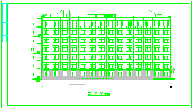 某学生宿舍建筑cad施工设计方案图_图1