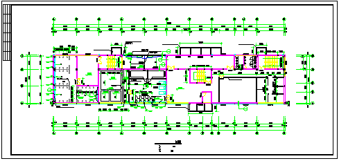 某学校浴室建筑cad施工设计图