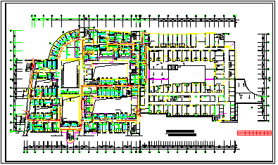 某医院办公楼全套中央空调设计施工cad方案图