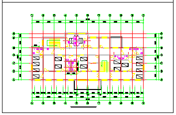 某医院楼一二层平面cad施工设计图纸_图1