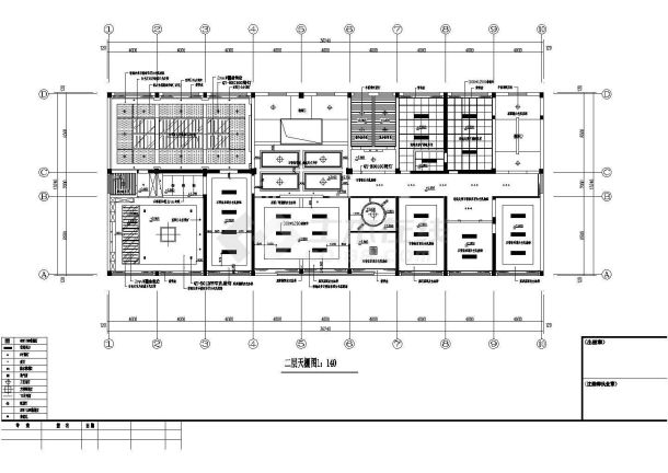 某数控办公大楼CAD建筑施工设计平面图-图一