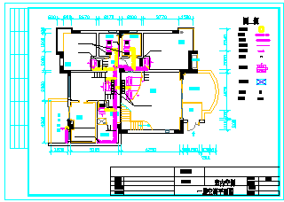 某住宅户型中央空调设计平面cad施工方案图-图一
