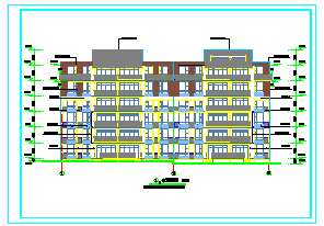 南方坡顶多层住宅楼建筑cad施工设计图纸-图一