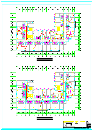 某南塔楼整套电气设计CAD施工图纸