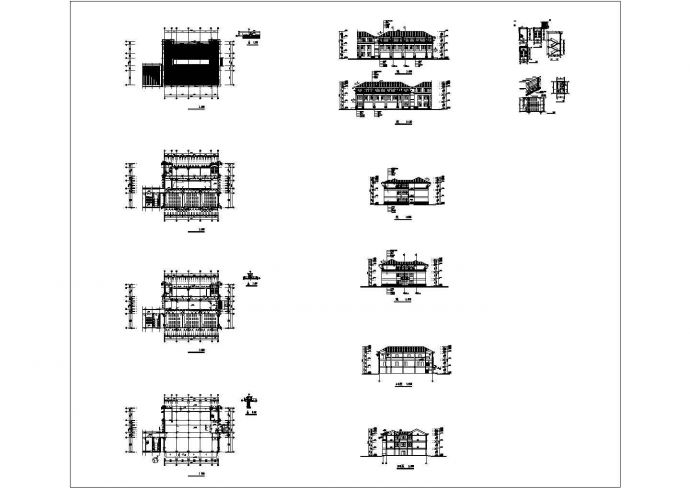 某中学艺术楼CAD全套框架结构设计图_图1