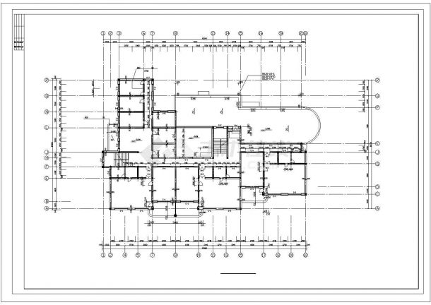 某地六班幼儿园办公楼全套建筑设计cad图（含工 程 做 法 表）-图二
