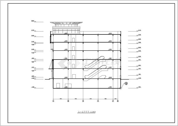 某海城商厦建筑CAD大样设计完整施工图-图一