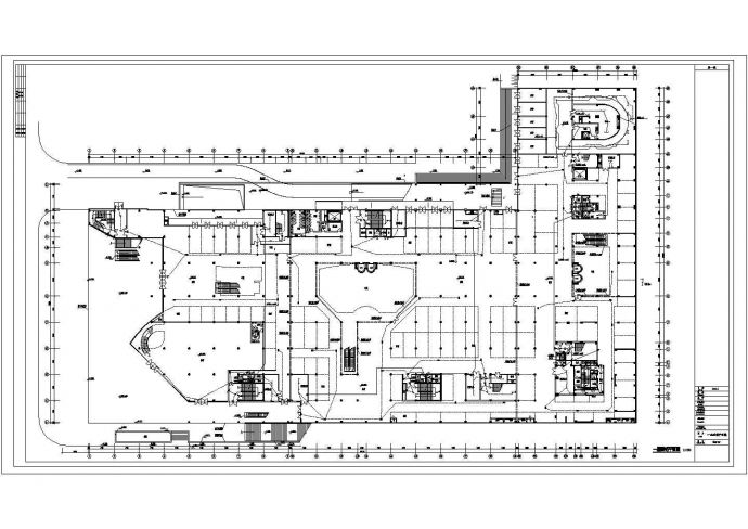 某高层商业大厦强弱电电气CAD设计平面图_图1