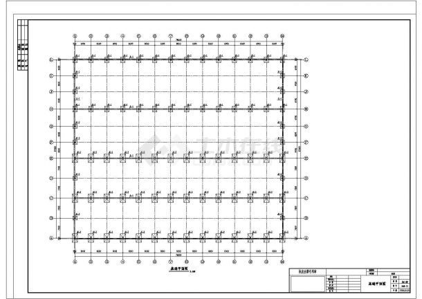 某单层钢结构厂房建筑结构施工图（全套）-图二