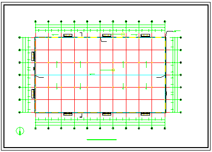 厦门某钢结构成品厂房建筑cad设计施工图纸-图二