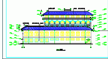 某地区学校综合楼建筑施工CAD设计图纸-图二