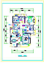 室内家装设计cad立面设计方案施工图大样图-图二