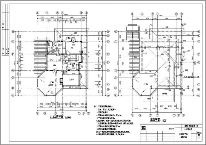 【全屋定制】兴化市某千万级别墅建筑设计cad全套施工图纸_图1