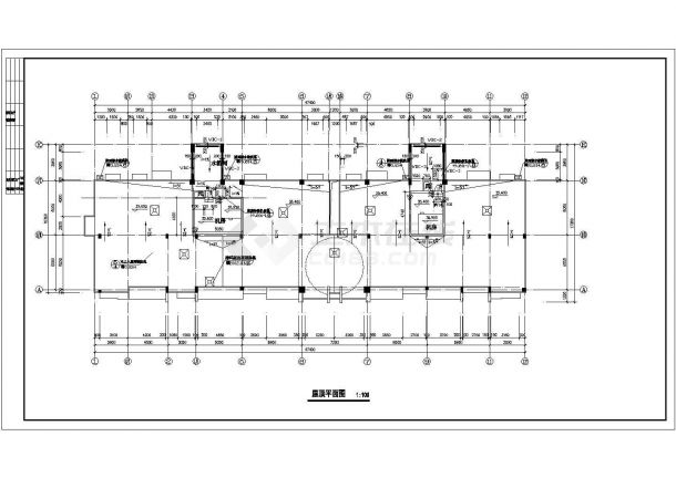 某商住楼完整构造CAD设计框架结构施工图纸-图一