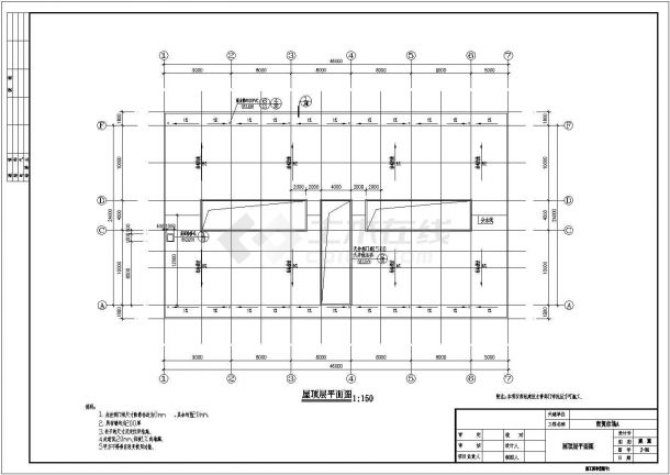 装修设计安徽省天长市市区某商业广场建筑设计cad施工图纸-图一
