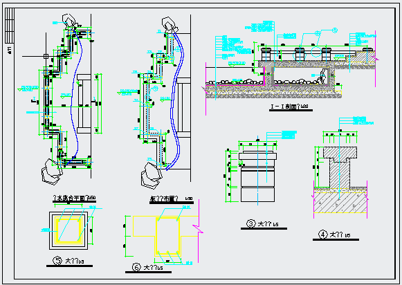 某公园山水溪流环境CAD设计施工图_图1