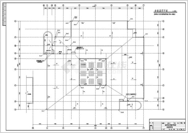 乐平市某四星级中学食堂及锅炉房建筑设计cad施工图dwg格式-图二