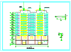 一套小高层住宅楼建筑cad施工设计图纸_图1