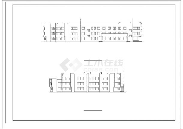 【杭州】某地幼儿园住宅楼全套建筑设计cad图（含建 筑 施 工 图 说 明）-图二
