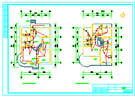 整套别墅电气设计施工CAD图纸